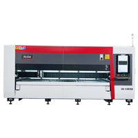Machine de découpe laser à fibre haute précision 3000W pour tôles métalliques en acier au carbone avec couvercle 1530