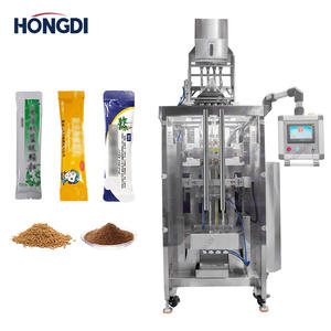 Máquina Automática de Llenado y Sellado Trasero de Cuatro Carriles para Granulados, con Empaque de Película Plástica, para Azúcar, Sal, Arroz y Semillas - Product Image 1