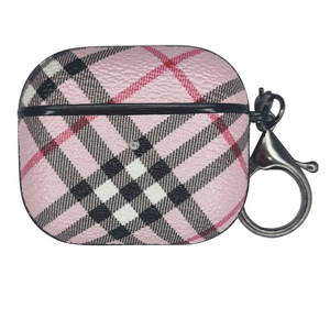 Nouveau étui en <span class=keywords><strong>cuir</strong></span> PU grille design pour <span class=keywords><strong>Airpods</strong></span> 1 <span class=keywords><strong>2</strong></span> 3 <span class=keywords><strong>Pro</strong></span> étui design pour écouteurs - Product Image 4