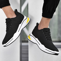 Scarpe Sportive Casual da Uomo alla Moda con Tomaia in Rete Traspirante, Leggere, Estive, con Aumento di Altezza di 5 cm