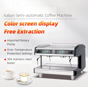 <span class=keywords><strong>Machine</strong></span> <span class=keywords><strong>à</strong></span> <span class=keywords><strong>café</strong></span> expresso italienne semi-automatique en acier inoxydable avec deux têtes de brassage - Product Image 4