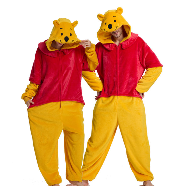 Yellow Red Bear-Polar Fleece