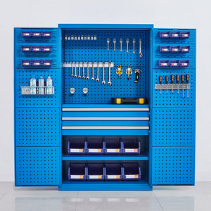 Archivador Metálico Moderno para Garaje con Cajones, Archivador de Acero Negro de 3 Puertas, OEM para Almacenamiento en Oficina y Taller - Product Image 4