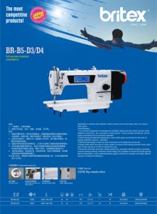 BR-B5-D4 otomatik Lockstitch endüstriyel DİKİŞ MAKİNESİ Britex konuşan dokunmatik ekran otomatik düzeltici yüksek hızlı DİKİŞ MAKİNESİ - Product Image 6