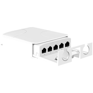 Ngoài trời không thấm nước <span class=keywords><strong>PoE</strong></span> Extender Gigabit một trong bốn ra treo tường 10G chuyển tầng kho báu một trong bốn <span class=keywords><strong>PoE</strong></span> Repeater - Product Image 3