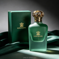Flacon de parfum de luxe personnalisé 100 ml, fond épais, poids substantiel, bouchon en zamak, logo et boîte personnalisés