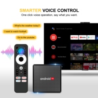 TV Box X5 Allwinner H313 Quad Core Android 10 ATV 4K 1Gb 2GB RAM 8GB/16GB ROM WiFi de Doble Banda 2.4G/5GHz de Alta Velocidad con Control Remoto por Voz