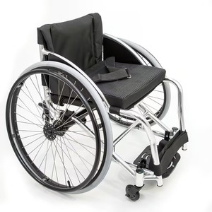 Silla de Ruedas Ligera de Aluminio Topmedi para Danza, Ruedas Traseras de Liberación Rápida de 24 Pulgadas, Asiento Acolchado, Ancho de Asiento Personalizable de 30-40 cm - Product Image 2