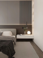 Meuble de rangement à chaussures professionnel en bois pour chambre à coucher, moderne et minimaliste, réglable, suspendu, avec 2 tiroirs, autoportant et durable