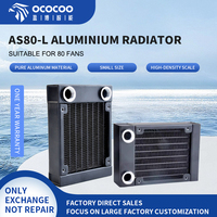 OCOCOO Échangeur de chaleur pour ordinateur portable personnalisé, radiateur de refroidissement à eau, refroidisseur de processeur en aluminium, refroidissement liquide haute efficacité, ventilateurs de refroidissement pour PC