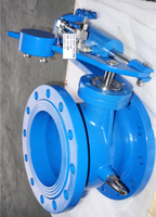 Clapet anti-retour à disque inclinable de type papillon en fonte ductile GGG50 avec contrepoids, taille DN150-DN1800, BSEN593, fabrication professionnelle