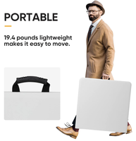 Beliebte Kunststoff 4ft Rechteck Klapptisch für Büro Dining Party Hochzeit Camping