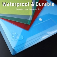 Transparent personnalisé A4 Document PP Portefeuilles extensibles avec Logo personnalisé pour l'école Utilisation de la marque JYL