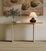 Nouvelle table console en bois massif de style chinois, écologique, facile à assembler, design moderne, plateforme de visualisation pour hôtel, table murale