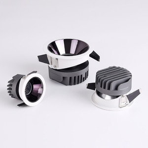 Spot LED encastré en aluminium à hauteur réglable, angle de faisceau 120°, intensité variable, blanc chaud 5000K, design moderne, IRC90, garantie 3 ans - Product Image 1