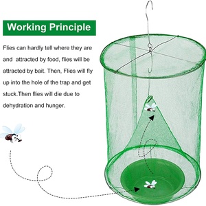 กับดักแมลงวันกลางแจ้งแบบใช้แล้วทิ้ง, กล่องดักแมลงวันแบบแขวนกลางแจ้ง, เครื่องดักจับและกำจัดแมลงวันสำหรับฟาร์ม/สวนผลไม้ - Product Image 5