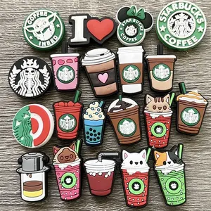 Popular Coffee Soda Can Beer Croc Shoe Decoration Charms For Bracelet Gift Wholesale