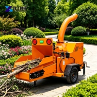 Broyeur de bois robuste certifié CE, déchiqueteuse de bois, broyeur de bûches, machine de broyage complète