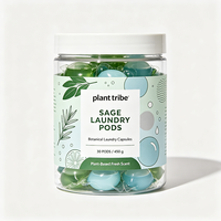 Capsules de lessive hydrosolubles Sage : Nettoyage en profondeur, parfum longue durée, protection des vêtements