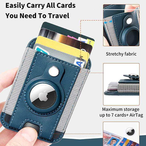 Portefeuille en cuir PU avec porte-cartes magnétique et emplacement <span class=keywords><strong>pour</strong></span> <span class=keywords><strong>AirTag</strong></span>, compatible iPhone, <span class=keywords><strong>Samsung</strong></span>, Google Pixel, OEM, ODM, personnalisable - Product Image 5