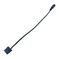 كابل تمديد DC5521 إلى موصل Molex رباعي الأطراف متعدد الجهد 5 فولت/9 فولت/12 فولت لمراوح علب الكمبيوتر ومعدات تبريد الراوتر
