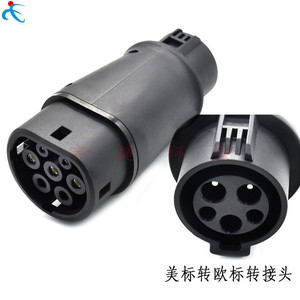 Adattatore EV di fabbrica 32A SAE J1772 adattatore per stazione di ricarica per veicoli elettrici di tipo 2 connettore EV per tipo 1 a tipo 2 - Product Image 2
