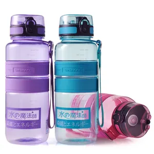 2 litros UZSPACE libre de BPA de gran volumen de agua tritan de infusor para mascotas botella de bebida de energía de iones