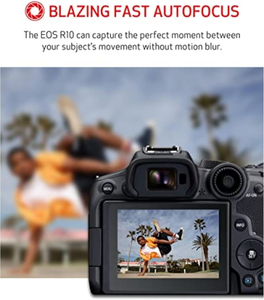 Appareil photo hybride Canon EOS R10 avec objectif RF-S 18-45 mm - Product Image 4