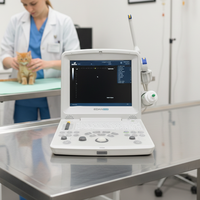 Ecógrafo Veterinario Edan DUS60 con Dos Sondas, Ultrasonido Portátil en Blanco y Negro para Animales Pequeños y Grandes, Clínicas Veterinarias y Hospitales