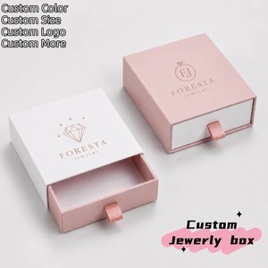 Wholesale Customized Printed Little Paper Wedding Earing Ring Packaging Jewelry Drawer Box - Product Image 2