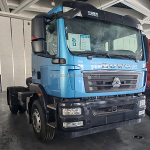 Camión Tractor Sinotruk Howo TX 4x2 430HP <span class=keywords><strong>de</strong></span> Segunda Mano, Color Azul, para Transporte Logístico Interurbano <span class=keywords><strong>de</strong></span> Contenedores Ligeros - Product Image 1