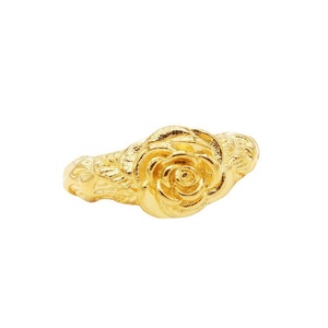 Anillo de Joyería Personalizado Vintage, Anillos de Flores de Acero Inoxidable para Mujer - Product Image 3