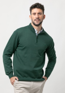 Jersey en polyester de coton de qualité supérieure avec structure entrelacée chandails à manches longues à coupe droite - Product Image 2