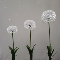Décoration créative, arrangement floral artificiel de pissenlits, accessoires de fleurs géantes artificielles pour mariage, événement, photographie en extérieur