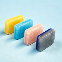 Jeu de Mahjong Solide et Écologique en Résine, pour Fêtes et Cocktails, Collection de Jeux de Mahjong