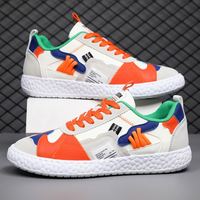 Chaussures pour hommes, baskets décontractées pour hommes, chaussures de sport tendance, couleur contrastée, respirantes, légères, confortables, semelle souple, toutes occasions