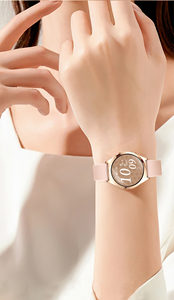 นาฬิกาอัจฉริยะ Y35 หน้าจอ HD ขนาดใหญ่ 1.27 นิ้ว วัดอัตราการเต้นของหัวใจ ตรวจจับรอบเดือนสำหรับผู้หญิง กันน้ำ เชื่อมต่อไร้สาย รูปทรงกลม นาฬิกาข้อมือผู้หญิง - Product Image 4