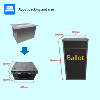 La urna de votación inteligente modular se utiliza para votar y contar para las boletas de papel