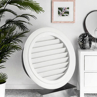 Grille de ventilation moderne en alliage d'aluminium et plastique avec vanne à disque, pour plafond, sortie d'air frais, réglable, durable, avec vis à molette