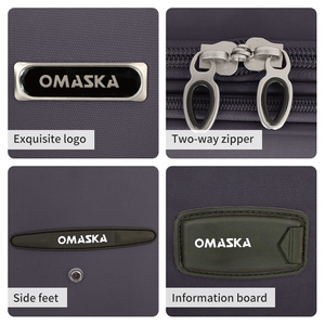 Custom High品質4ホイール14 16 20 24 28 32インチ防水黒ナイロン旅行バッグ荷物セット - Product Image 2