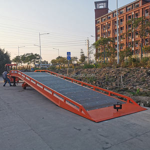 10 Ton ponsel halaman Memuat Ramp tinggi dapat disesuaikan wadah Forklift Dock hidrolik Dock pemuatan Dock Lift - Product Image 1