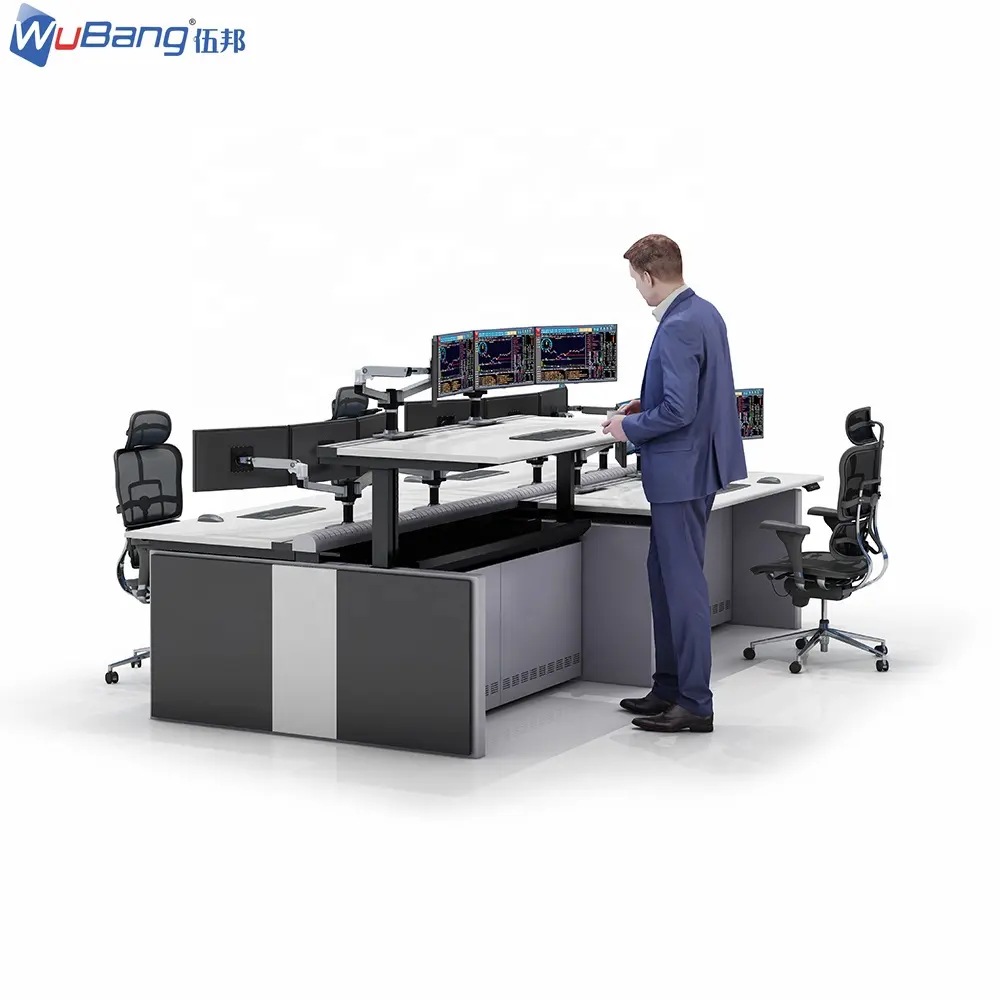 Leverancier Fabriek Prijs Ergonomische Staande Console Custom Hoogte Verzending Controlekamer Console