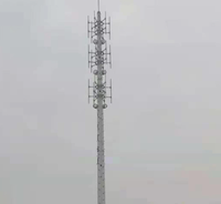 Tour de télécommunication galvanisée Mât d'antenne Tour de communication monopole