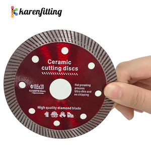 Lame de scie diamantée turbo super fine segmentée pressée à chaud industrielle de 4 pouces (106 mm), OEM, garantie de 3 ans pour les carreaux de céramique et le granit - Product Image 2