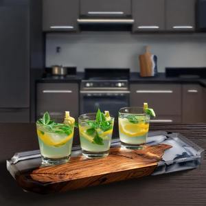 ถาดเรซิ่นไม้ธรรมชาติคุณภาพส่งออก พร้อมเคลือบอีพ็อกซี่ ถาดเสิร์ฟสวยหรูสำหรับรับประทานอาหาร ห้องครัว และของขวัญ ในราคาที่ดีที่สุด - Product Image 1