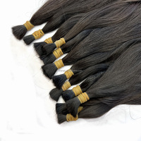 Mèches de cheveux vietnamiens bruts non traités sans trame en vrac mèches de cheveux humains bruts faisceaux de cheveux chinois