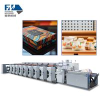 Nouvelle machine d'impression flexographique automatique à grande vitesse 6 couleurs UV rouleau-à-roule servo certifiée CE pour sacs en papier, étiquettes et cartes