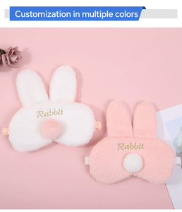 Mặt nạ mắt hoạt hình, mặt nạ mắt hình đuôi thỏ, mặt nạ mắt Chặn ánh sáng, có dây thun. - Product Image 6