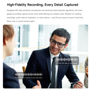 SENBONO Xk One スマートグラスカメラ：ワイヤレス音声AI翻訳録音写真撮影音楽再生AI搭載スマートグラス - Product Image 3