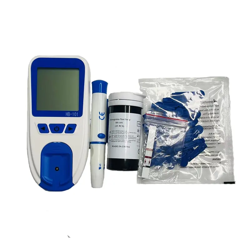 Medidor de hemoglobina portátil para clínica doméstica, máquina HB, analizador y tiras de hemoglobina glicosilada